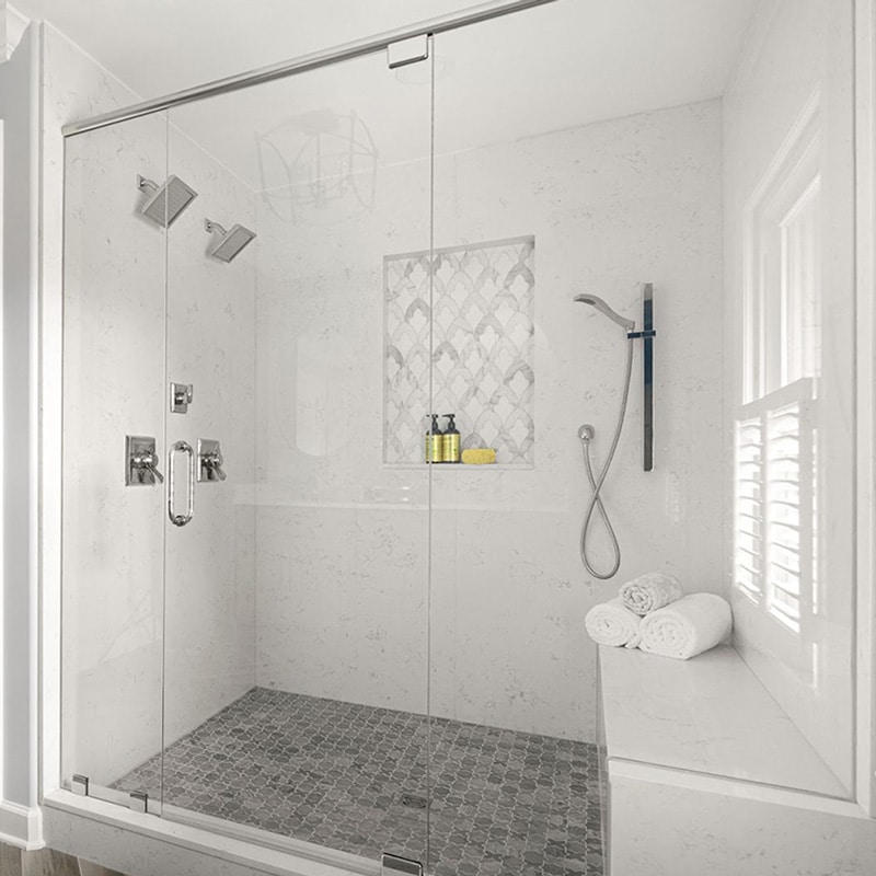 porcelain tile shower walls