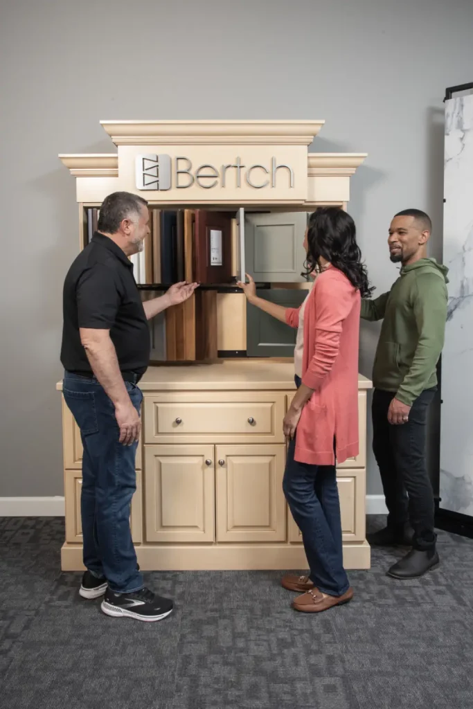 rich rome of rome bath remodeling showcasing a new collection of bertch cabinet and vanity options