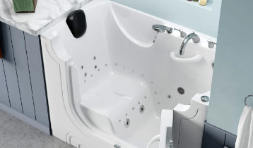 inside of a walk in tub