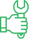icon of hand with wrench