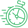 green icon of clock